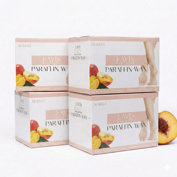 LAVIS Paraffin Wax Peach Set 4 Box (36Pcs/Box)