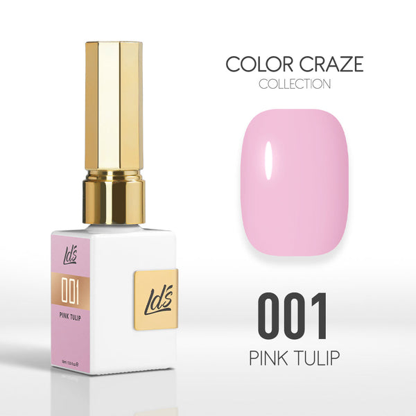  LDS Color Craze Gel Nail Polish - 001 Pink Tulip - 0.5oz by LDS COLOR CRAZE sold by DTK Nail Supply