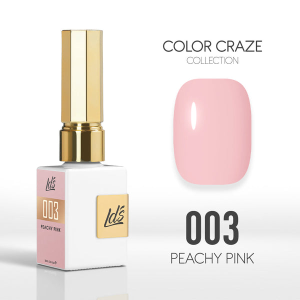  LDS Color Craze Gel Nail Polish - 003 Peachy Pink - 0.5oz by LDS COLOR CRAZE sold by DTK Nail Supply