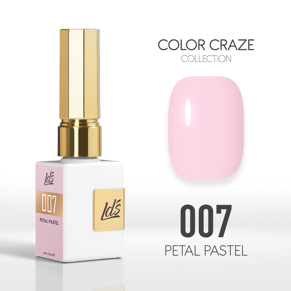  LDS Color Craze Gel Nail Polish - 007 Petal Pastel - 0.5oz by LDS COLOR CRAZE sold by DTK Nail Supply