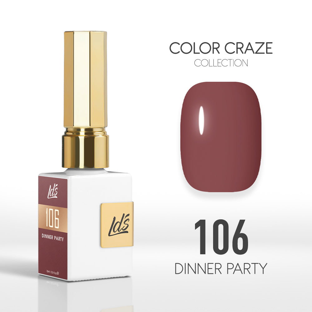  LDS Color Craze Gel Nail Polish - 106 Dinner Party - 0.5oz by LDS COLOR CRAZE sold by DTK Nail Supply