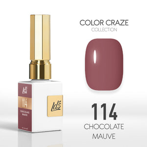  LDS Color Craze Gel Nail Polish - 114 Chocolate Mauve - 0.5oz by LDS COLOR CRAZE sold by DTK Nail Supply