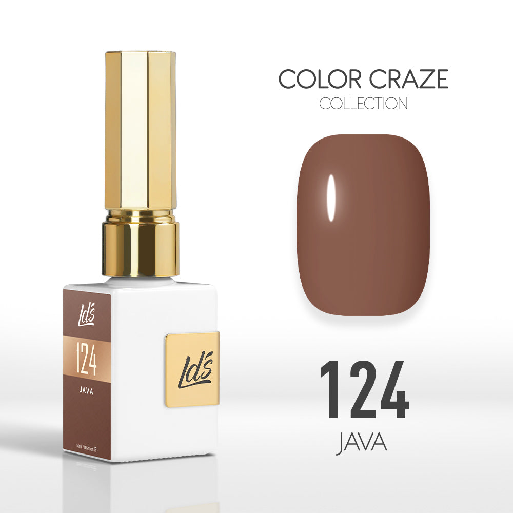  LDS Color Craze Gel Nail Polish - 124 Java - 0.5oz by LDS COLOR CRAZE sold by DTK Nail Supply