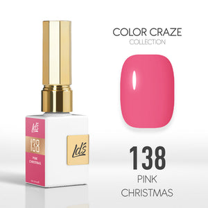  LDS Color Craze Gel Nail Polish - 138 Pink Christmas - 0.5oz by LDS COLOR CRAZE sold by DTK Nail Supply