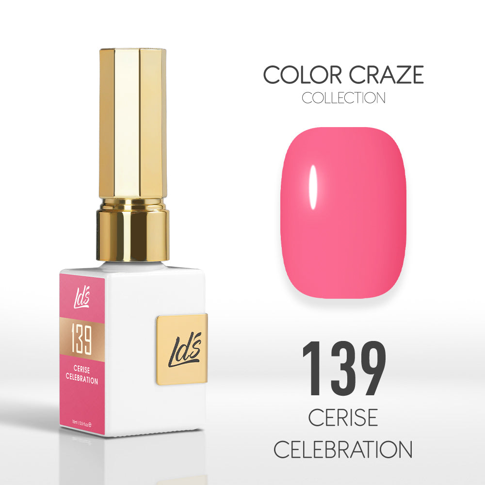  LDS Color Craze Gel Nail Polish - 139 Cerise Celebration - 0.5oz by LDS COLOR CRAZE sold by DTK Nail Supply