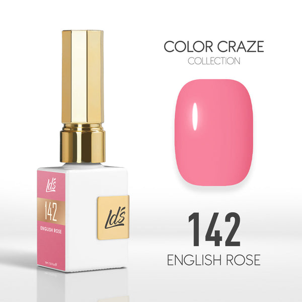  LDS Color Craze Gel Nail Polish - 142 English Rose - 0.5oz by LDS COLOR CRAZE sold by DTK Nail Supply