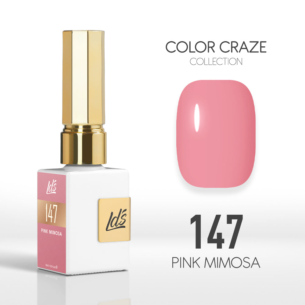 LDS Color Craze Collection - 147 Pink Mimosa - Gel Polish 0.5oz