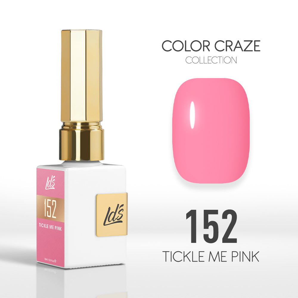  LDS Color Craze Gel Nail Polish - 152 Tickle Me Pink - 0.5oz by LDS COLOR CRAZE sold by DTK Nail Supply