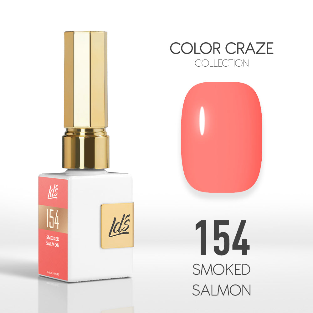  LDS Color Craze Gel Nail Polish - 154 Smoked Salmon - 0.5oz by LDS COLOR CRAZE sold by DTK Nail Supply