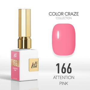  LDS Color Craze Gel Nail Polish - 166 Attention Pink - 0.5oz by LDS COLOR CRAZE sold by DTK Nail Supply