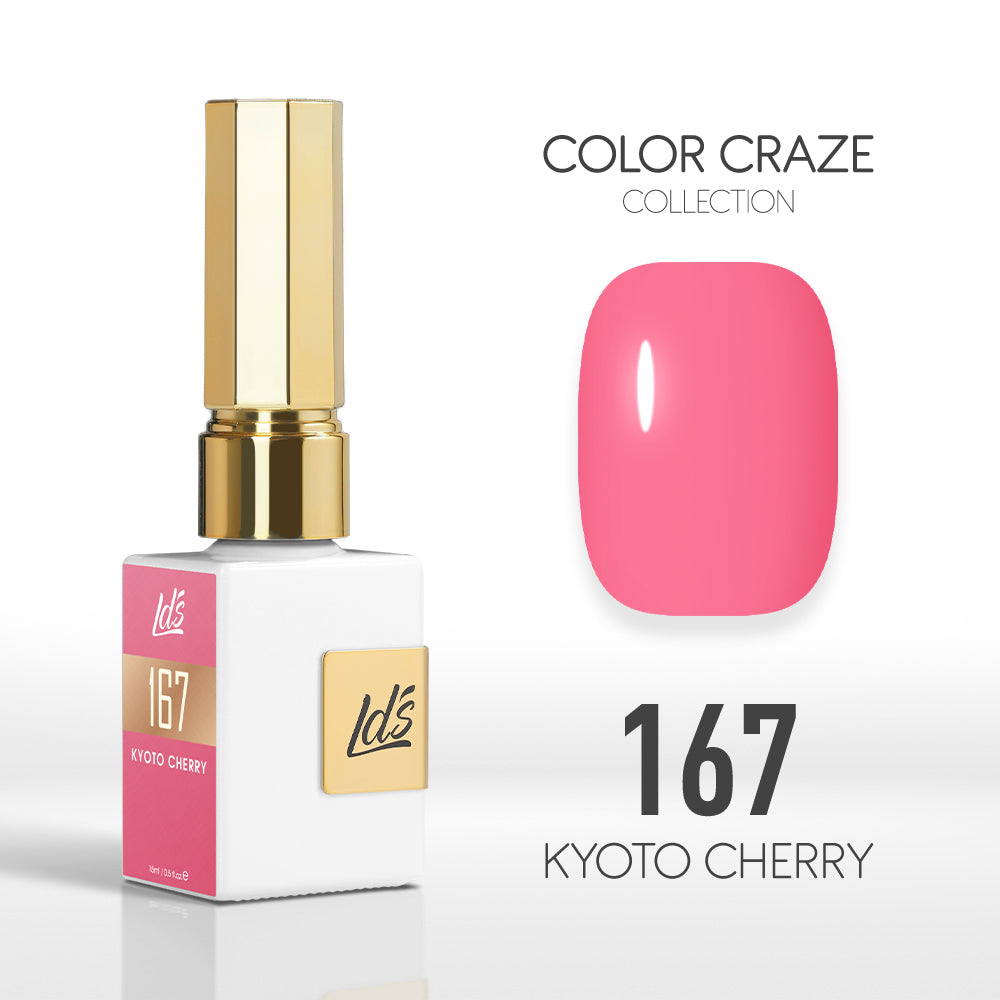  LDS Color Craze Gel Nail Polish - 167 Kyoto Cherry - 0.5oz by LDS COLOR CRAZE sold by DTK Nail Supply