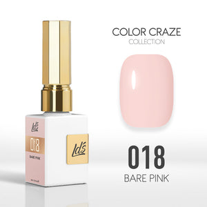  LDS Color Craze Gel Nail Polish - 018 Bare Pink - 0.5oz by LDS COLOR CRAZE sold by DTK Nail Supply