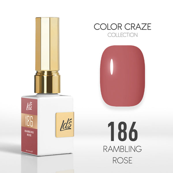 LDS Color Craze Collection - 186 Rambling Rose - Gel Polish 0.5oz