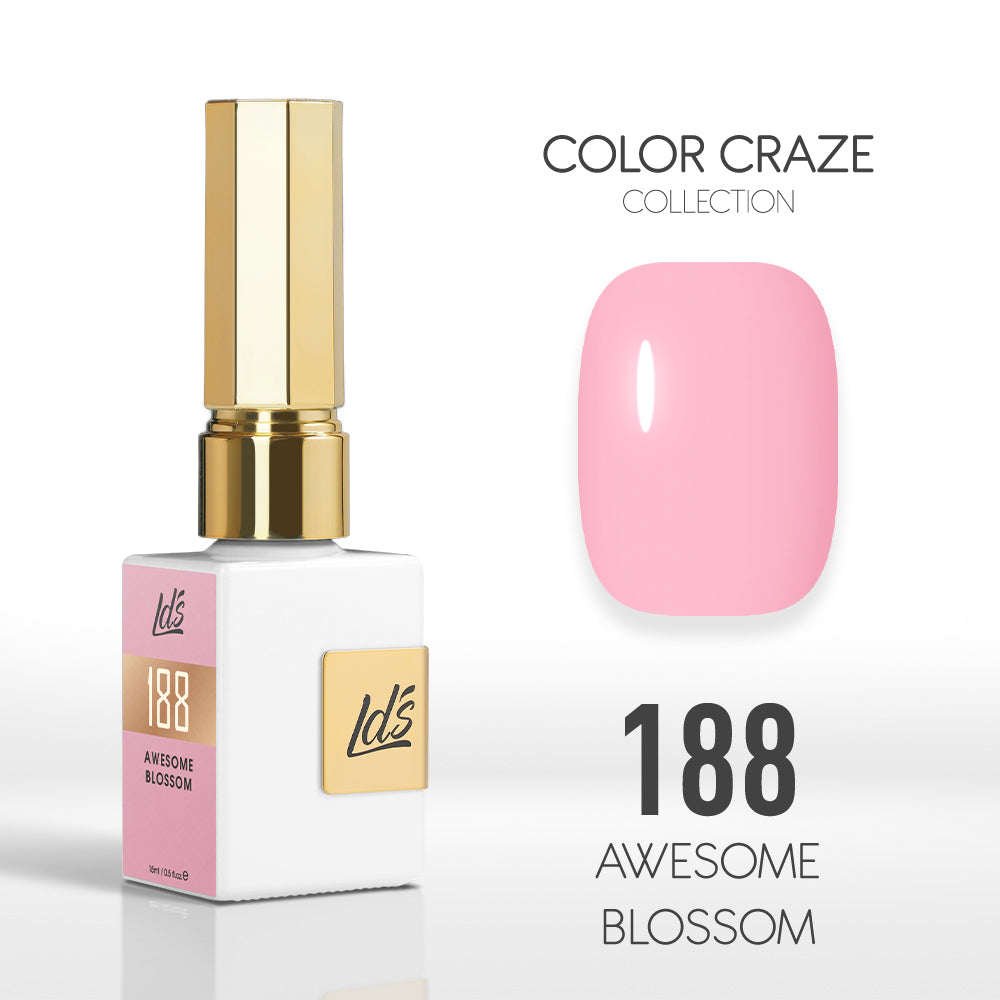  LDS Color Craze Gel Nail Polish - 188 Awesome Blossom - 0.5oz by LDS COLOR CRAZE sold by DTK Nail Supply