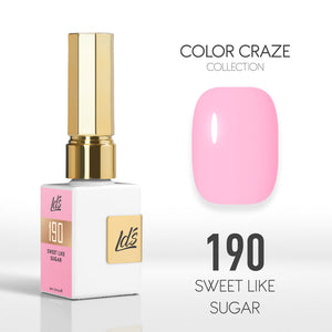  LDS Color Craze Gel Nail Polish - 190 Sweet like Sugar - 0.5oz by LDS COLOR CRAZE sold by DTK Nail Supply