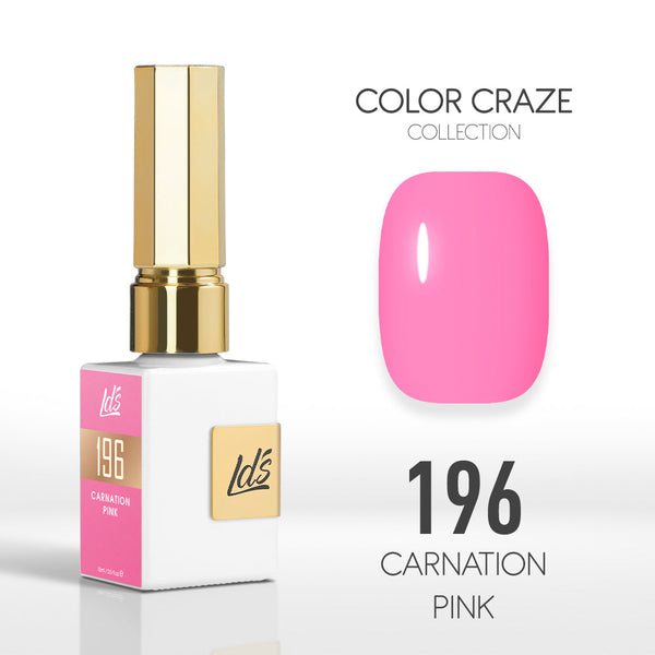  LDS Color Craze Gel Nail Polish - 196 Carnation Pink - 0.5oz by LDS COLOR CRAZE sold by DTK Nail Supply