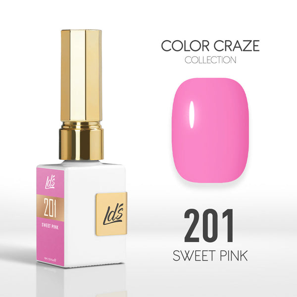  LDS Color Craze Gel Nail Polish - 201 Sweet Pink - 0.5oz by LDS COLOR CRAZE sold by DTK Nail Supply