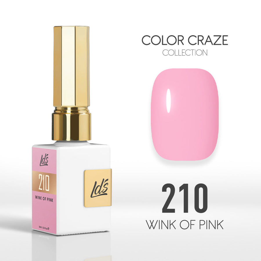 LDS Color Craze Collection - 210 Wink of Pink - Gel Polish 0.5oz