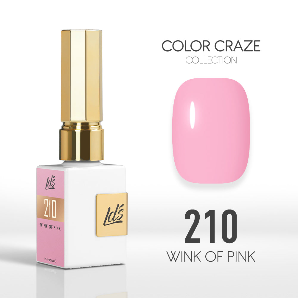  LDS Color Craze Gel Nail Polish - 210 Wink of Pink - 0.5oz by LDS COLOR CRAZE sold by DTK Nail Supply