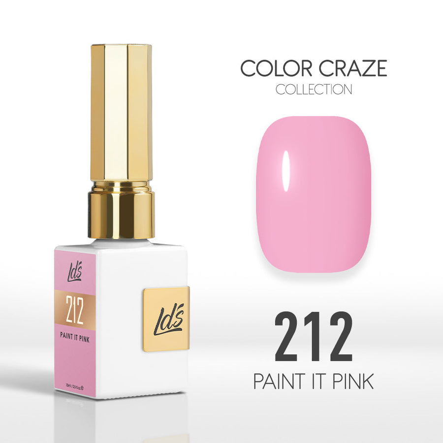 LDS Color Craze Collection - 212 Paint it Pink - Gel Polish 0.5oz