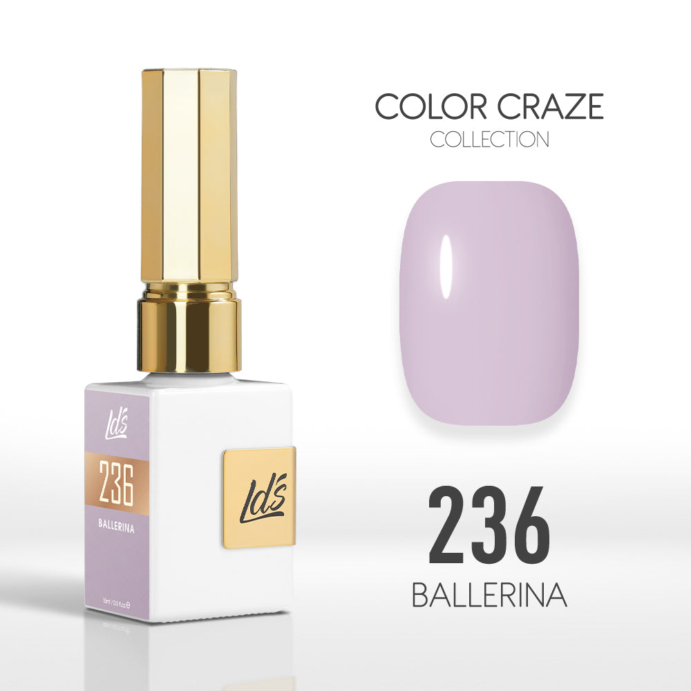  LDS Color Craze Gel Nail Polish - 236 Ballerina - 0.5oz by LDS COLOR CRAZE sold by DTK Nail Supply