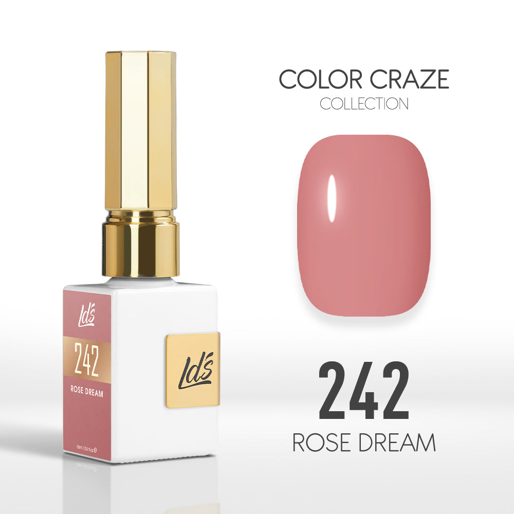  LDS Color Craze Gel Nail Polish - 242 Rose Dream - 0.5oz by LDS COLOR CRAZE sold by DTK Nail Supply