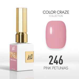 LDS Color Craze Collection - 246 Pink Petunias - Gel Polish 0.5oz