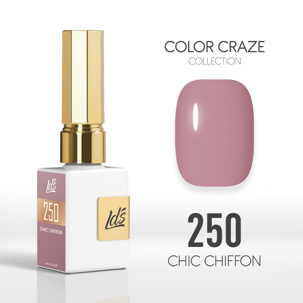  LDS Color Craze Gel Nail Polish - 250 Chic Chiffon - 0.5oz by LDS COLOR CRAZE sold by DTK Nail Supply