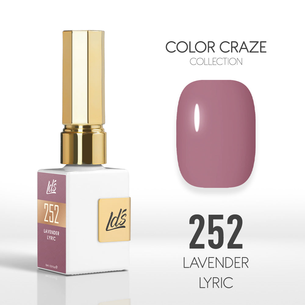  LDS Color Craze Gel Nail Polish - 252 Lavender Lyric - 0.5oz by LDS COLOR CRAZE sold by DTK Nail Supply