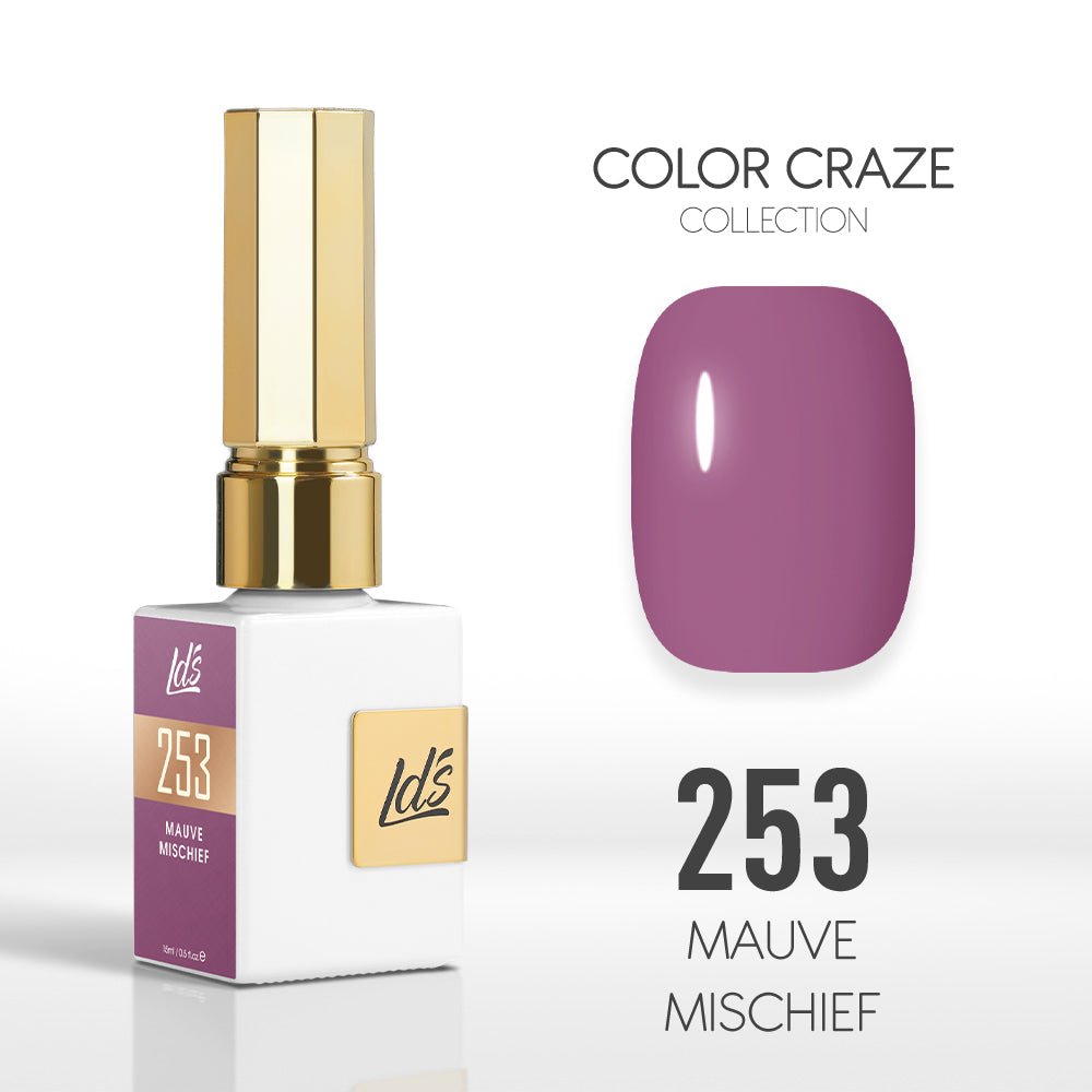  LDS Color Craze Gel Nail Polish - 253 Mauve Mischief - 0.5oz by LDS COLOR CRAZE sold by DTK Nail Supply