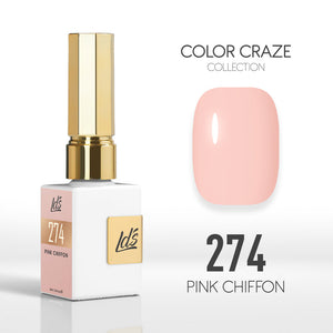  LDS Color Craze Gel Nail Polish - 274 Pink Chiffon - 0.5oz by LDS COLOR CRAZE sold by DTK Nail Supply