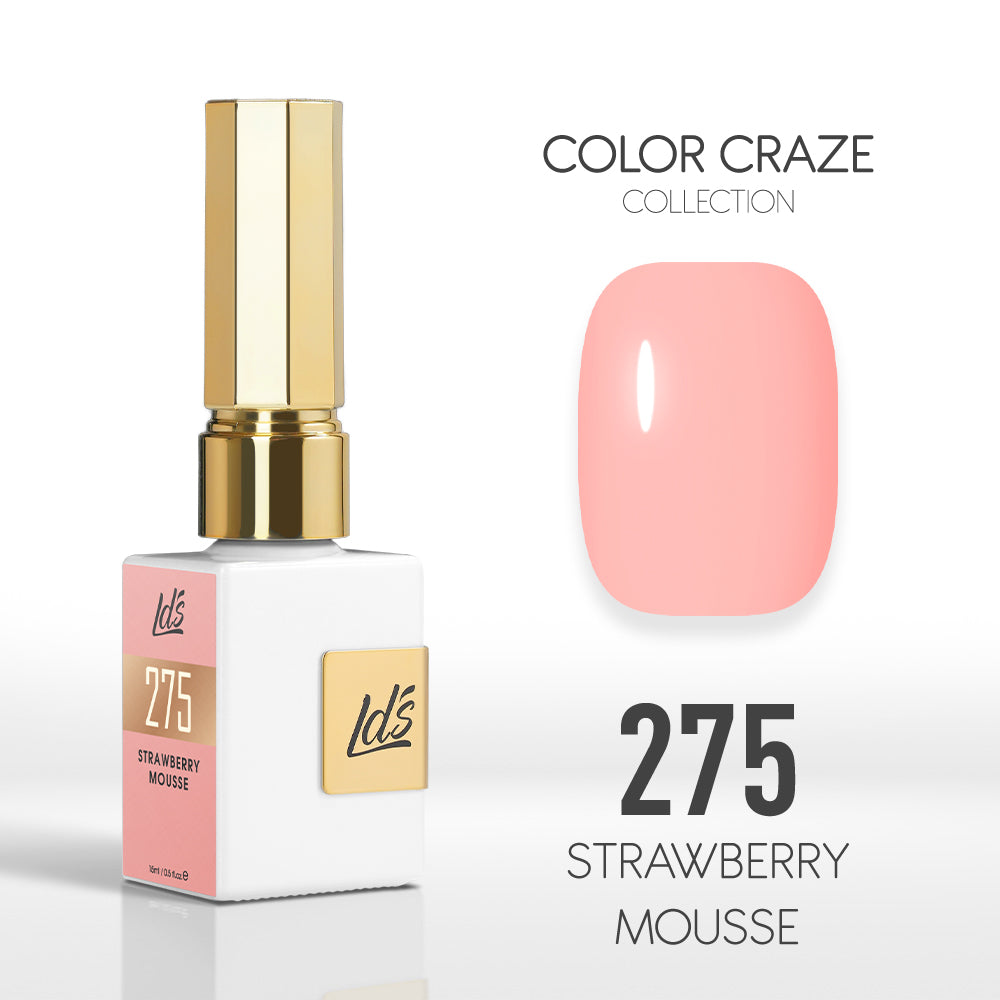  LDS Color Craze Gel Nail Polish - 275 Strawberry Mousse - 0.5oz by LDS COLOR CRAZE sold by DTK Nail Supply