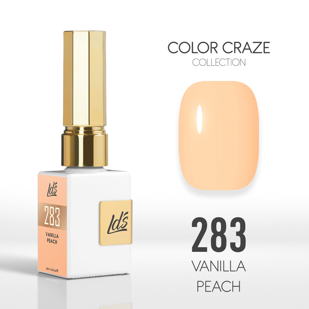  LDS Color Craze Gel Nail Polish - 283 Vanilla Peach - 0.5oz by LDS COLOR CRAZE sold by DTK Nail Supply