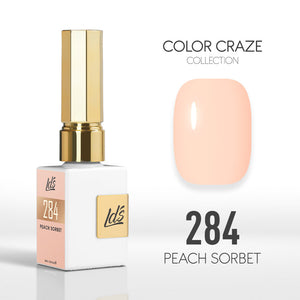  LDS Color Craze Gel Nail Polish - 284 Peach Sorbet - 0.5oz by LDS COLOR CRAZE sold by DTK Nail Supply