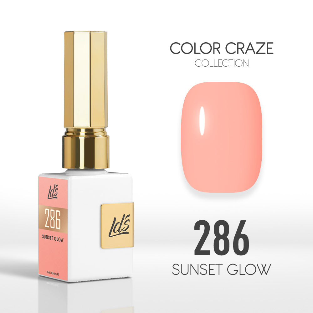  LDS Color Craze Gel Nail Polish - 286 Sunset Glow - 0.5oz by LDS COLOR CRAZE sold by DTK Nail Supply