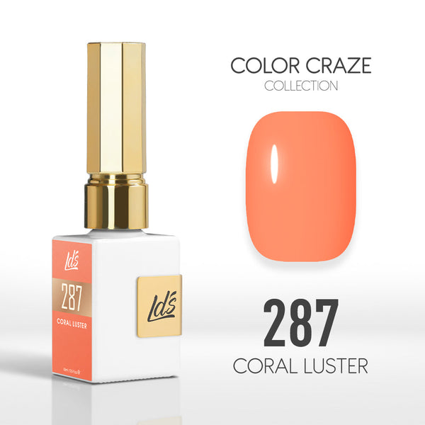  LDS Color Craze Gel Nail Polish - 287 Coral Luster - 0.5oz by LDS COLOR CRAZE sold by DTK Nail Supply