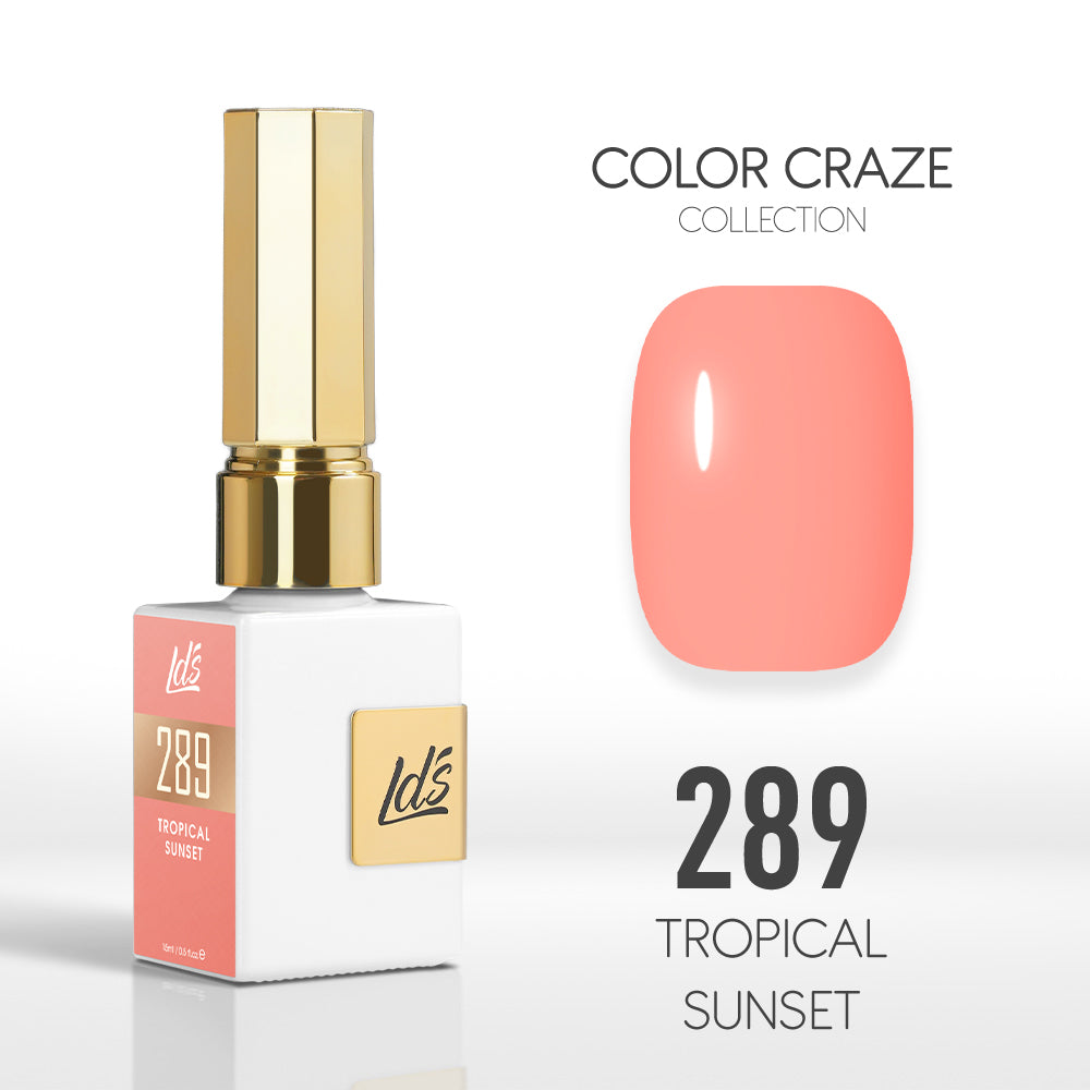  LDS Color Craze Gel Nail Polish - 289 Tropical Sunset - 0.5oz by LDS COLOR CRAZE sold by DTK Nail Supply