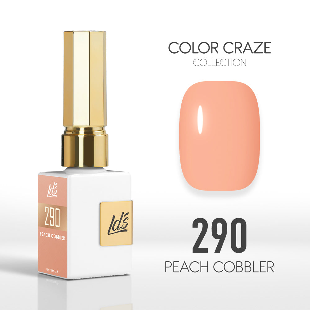  LDS Color Craze Gel Nail Polish - 290 Peach Cobbler - 0.5oz by LDS COLOR CRAZE sold by DTK Nail Supply