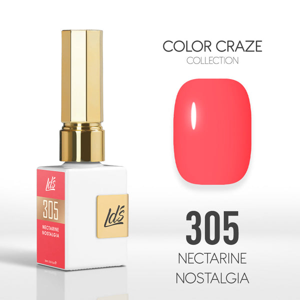  LDS Color Craze Gel Nail Polish - 305 Nectarine Nostalgia - 0.5oz by LDS COLOR CRAZE sold by DTK Nail Supply