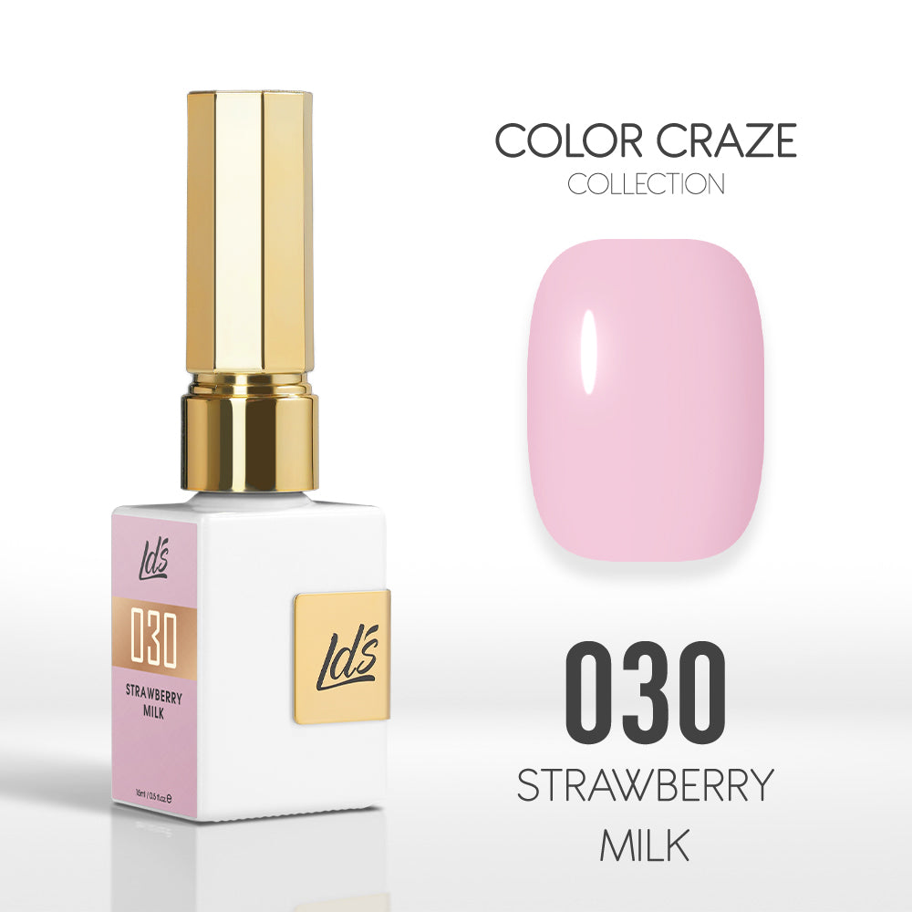  LDS Color Craze Gel Nail Polish - 030 Strawberry Milk - 0.5oz by LDS COLOR CRAZE sold by DTK Nail Supply