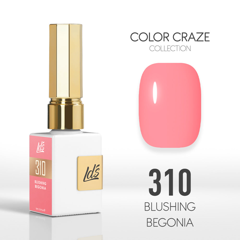 LDS Color Craze Collection - 310 Blushing Begonia - Gel Polish 0.5oz