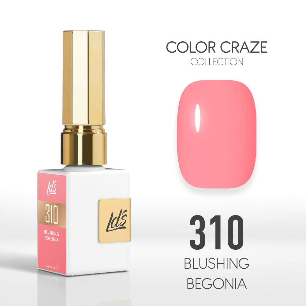  LDS Color Craze Gel Nail Polish - 310 Blushing Begonia - 0.5oz by LDS COLOR CRAZE sold by DTK Nail Supply