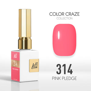  LDS Color Craze Gel Nail Polish - 314 Pink Pledge - 0.5oz by LDS COLOR CRAZE sold by DTK Nail Supply