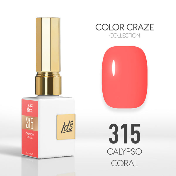  LDS Color Craze Gel Nail Polish - 315 Calypso Coral - 0.5oz by LDS COLOR CRAZE sold by DTK Nail Supply