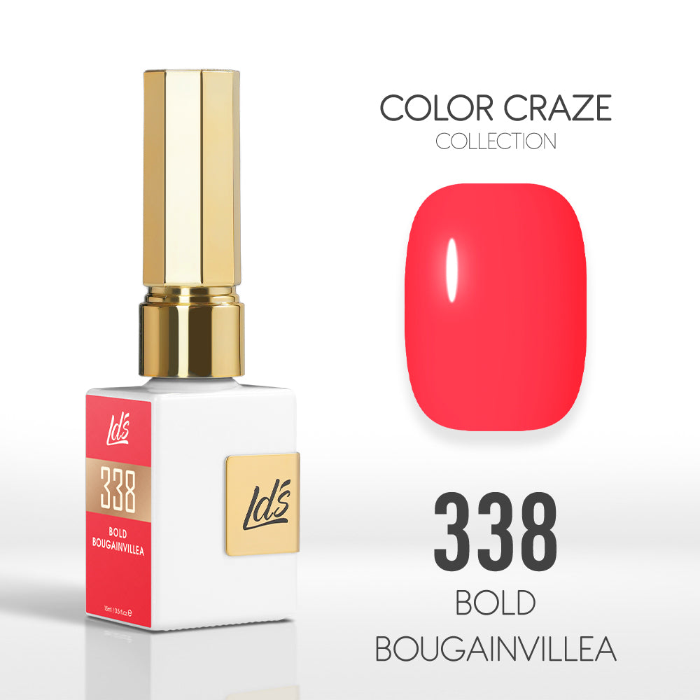  LDS Color Craze Gel Nail Polish - 338 Bold Bougainvillea - 0.5oz by LDS COLOR CRAZE sold by DTK Nail Supply