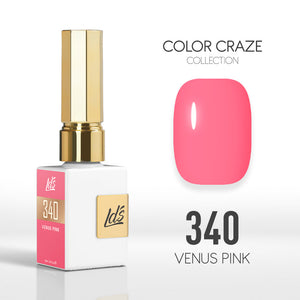 LDS Color Craze Collection - 340 Venus Pink - Gel Polish 0.5oz