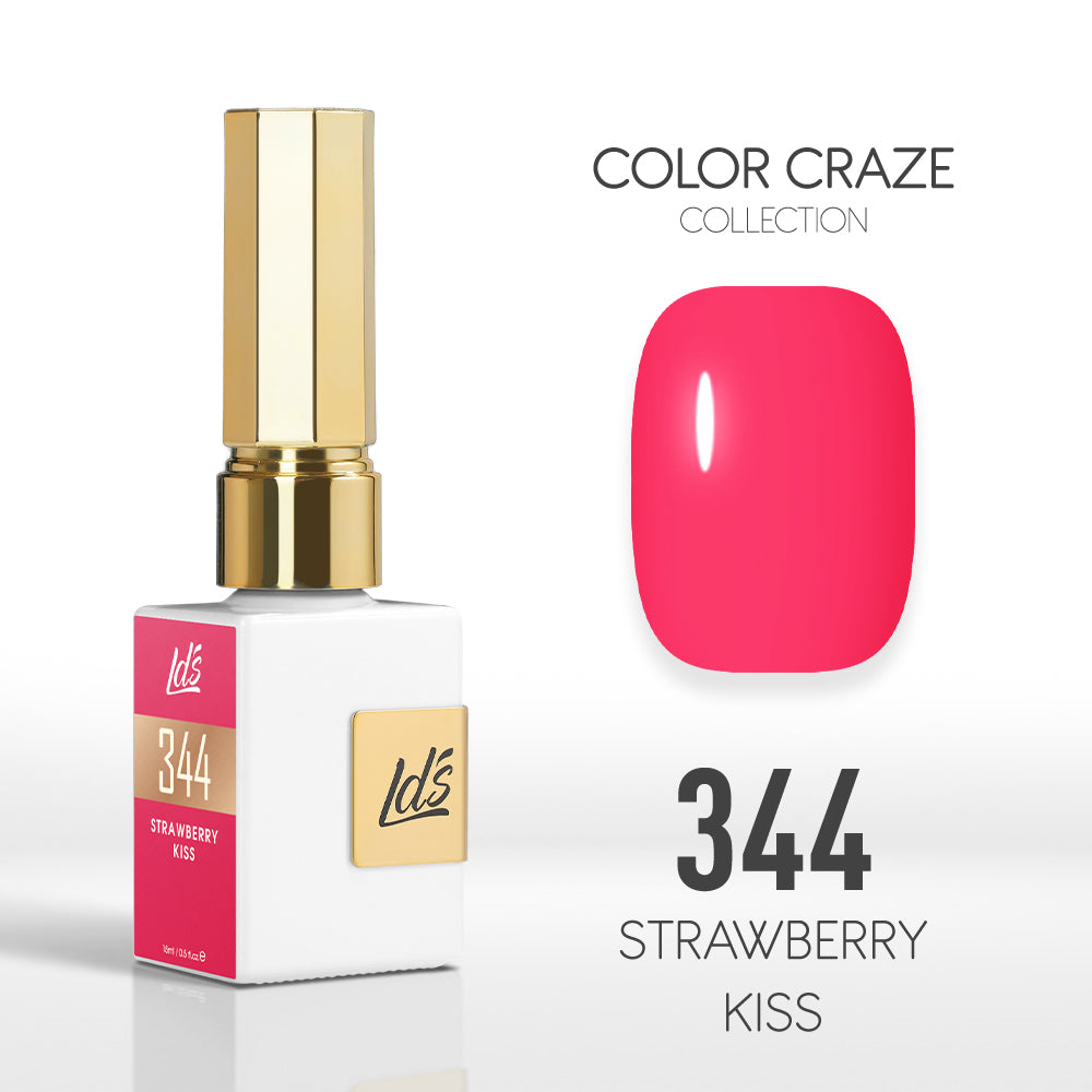  LDS Color Craze Gel Nail Polish - 344 Strawberry Kiss - 0.5oz by LDS COLOR CRAZE sold by DTK Nail Supply