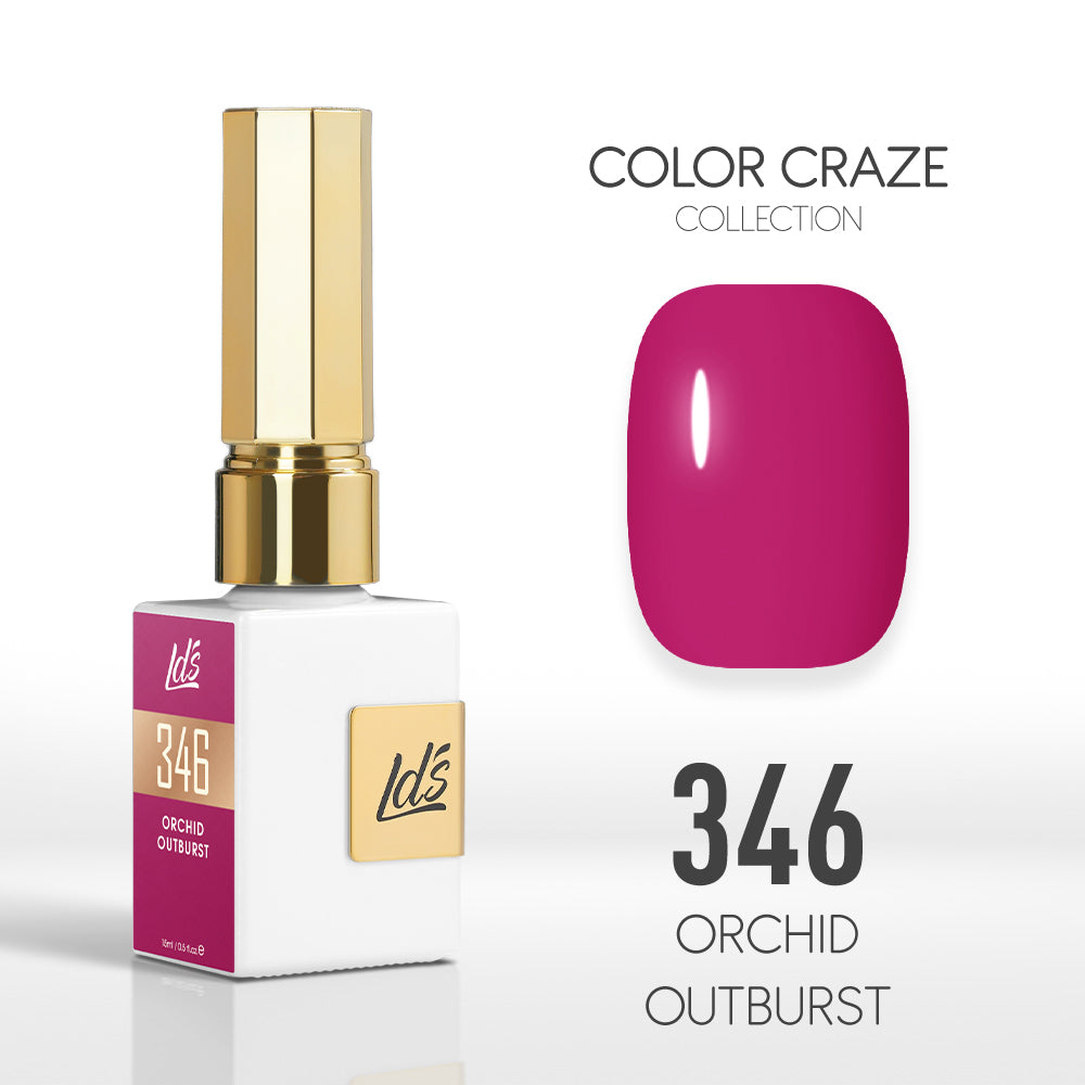  LDS Color Craze Gel Nail Polish - 346 Orchid Outburst - 0.5oz by LDS COLOR CRAZE sold by DTK Nail Supply