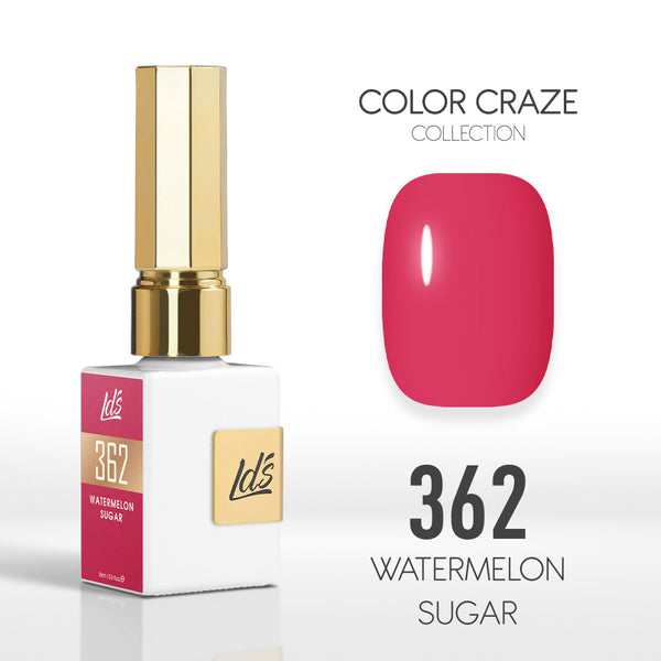  LDS Color Craze Gel Nail Polish - 362 Watermelon Sugar - 0.5oz by LDS COLOR CRAZE sold by DTK Nail Supply