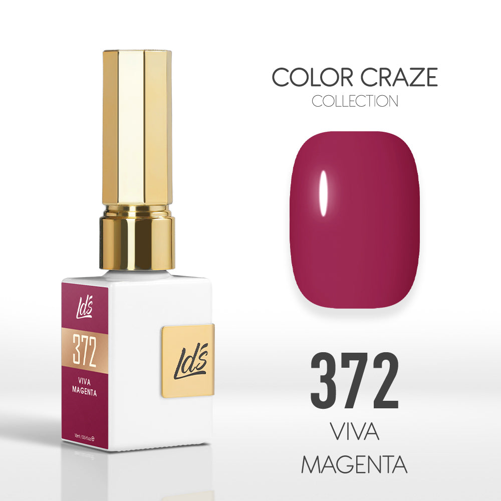  LDS Color Craze Gel Nail Polish - 372 Viva Magenta - 0.5oz by LDS COLOR CRAZE sold by DTK Nail Supply